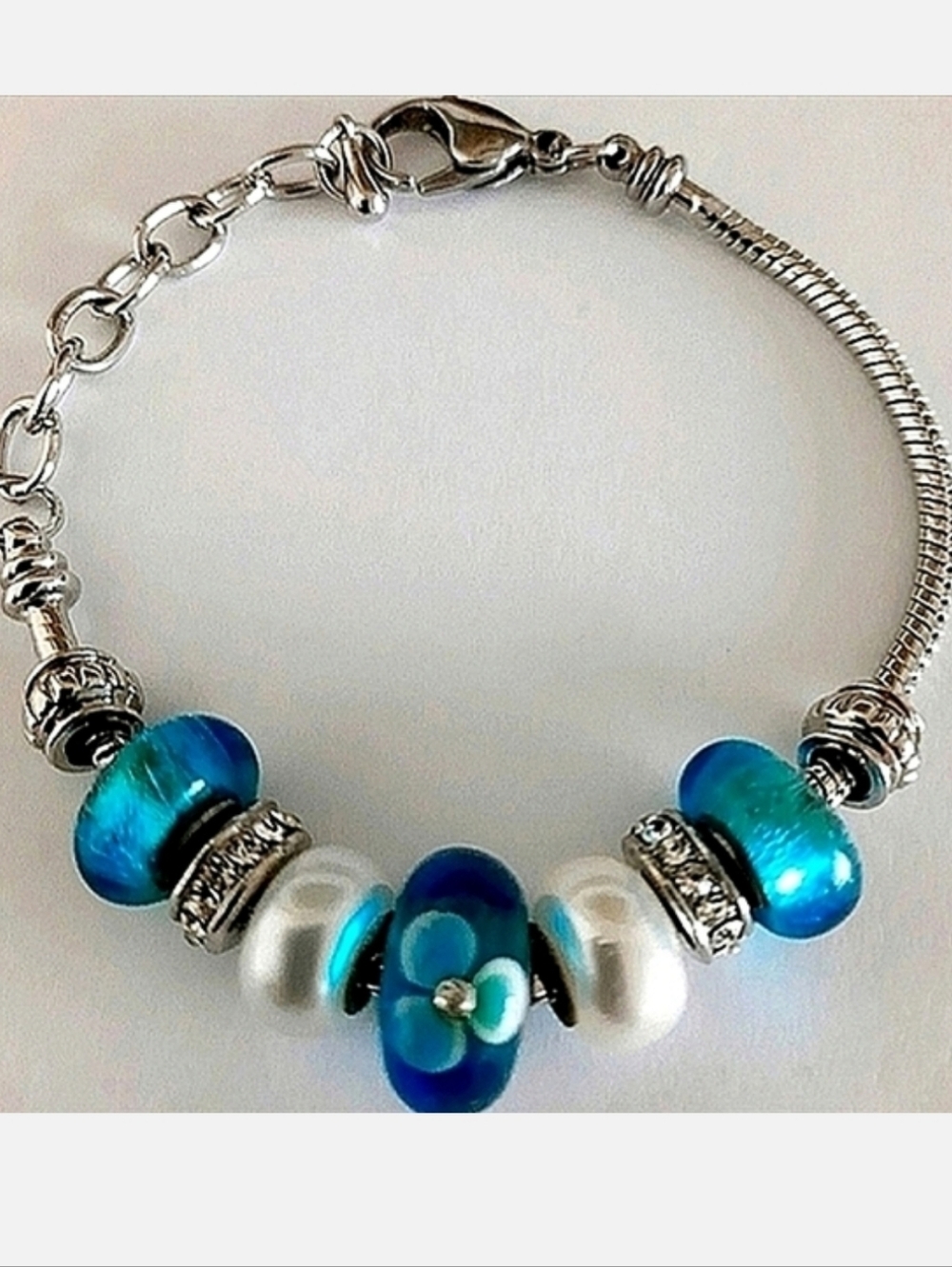 MURANO GLASS BEAD BRACELET